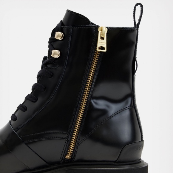 All Saints Tori Leather Boots Size 10 - Picture 2 of 12